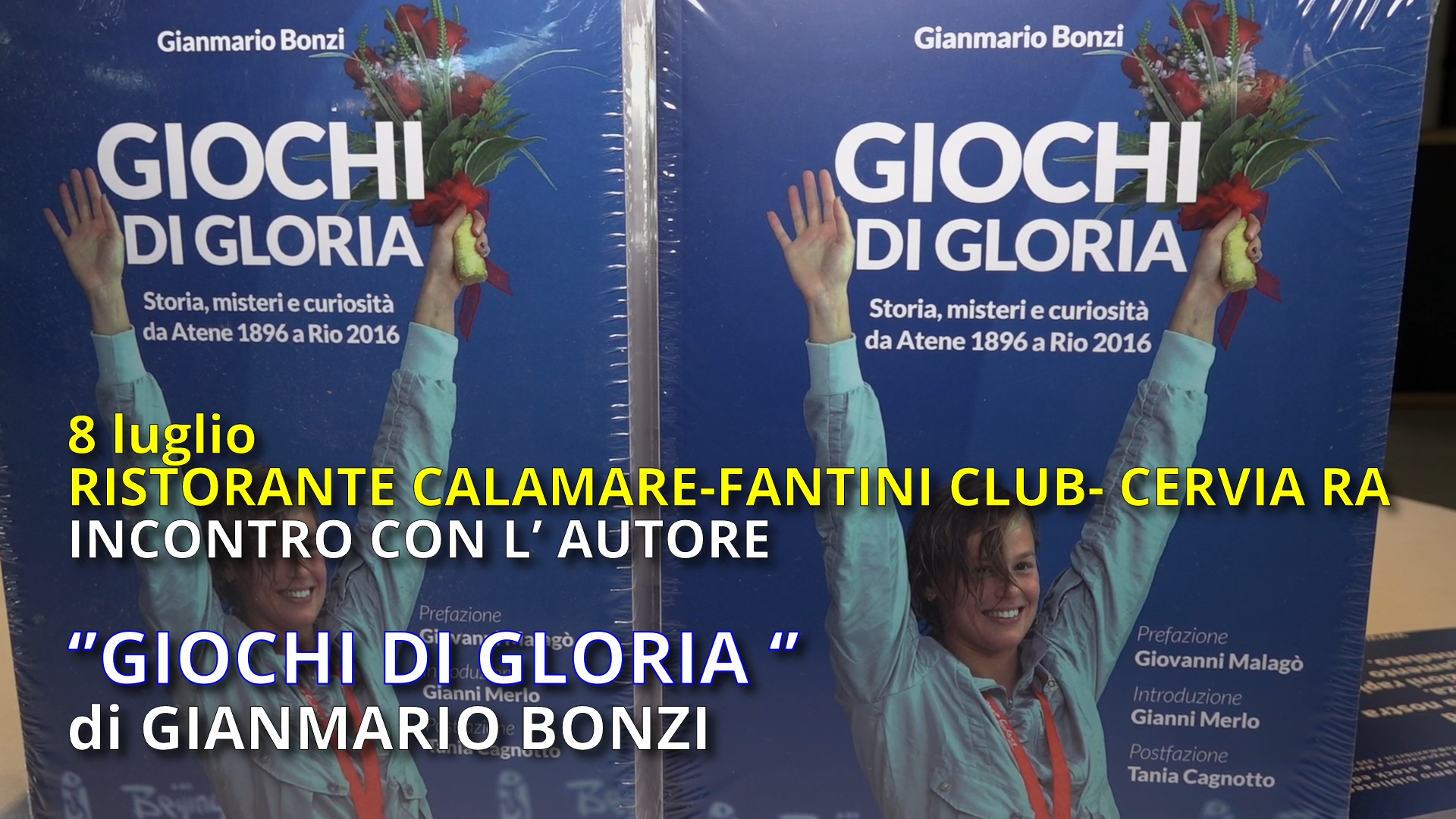 Incontro con l’Autore: “Giochi di Gloria” di Gianmario Bonzi – Ristorante Calamare, Fantini Club – Cervia