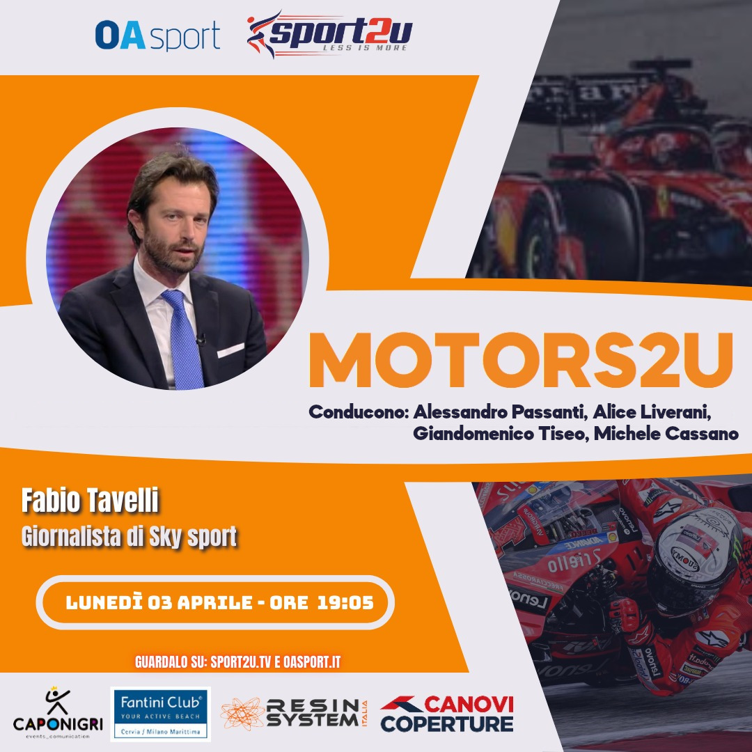 Fabio Tavelli (giornalista di Sky sport) a Motors2u 03.04.23