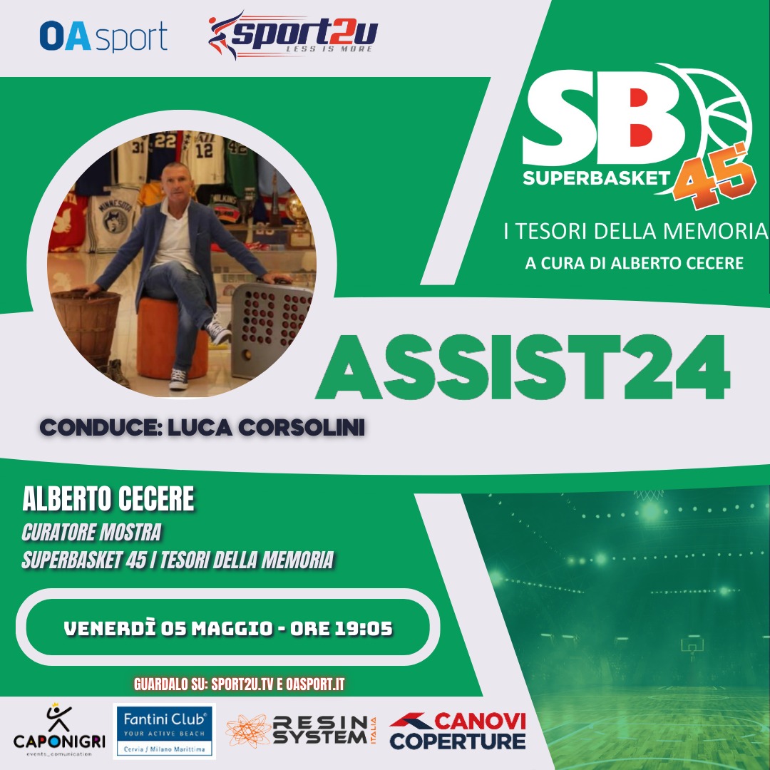 Alberto Cecere, curatore mostra Superbasket 45 I tesori della memoria ad Assist24