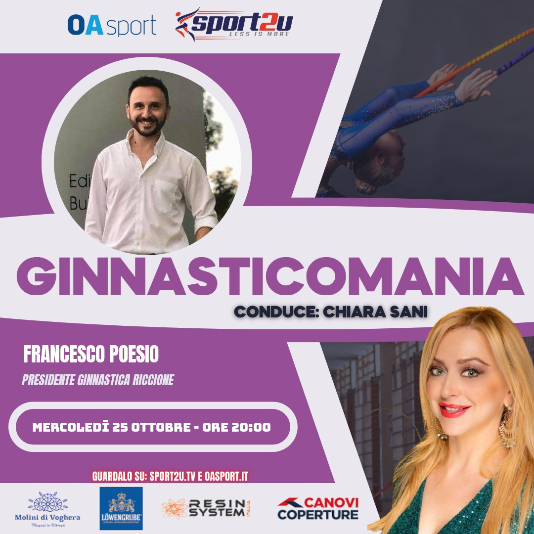 Francesco Poesio, Presidente Ginnastica Riccione a Ginnasticomania 25.10.23