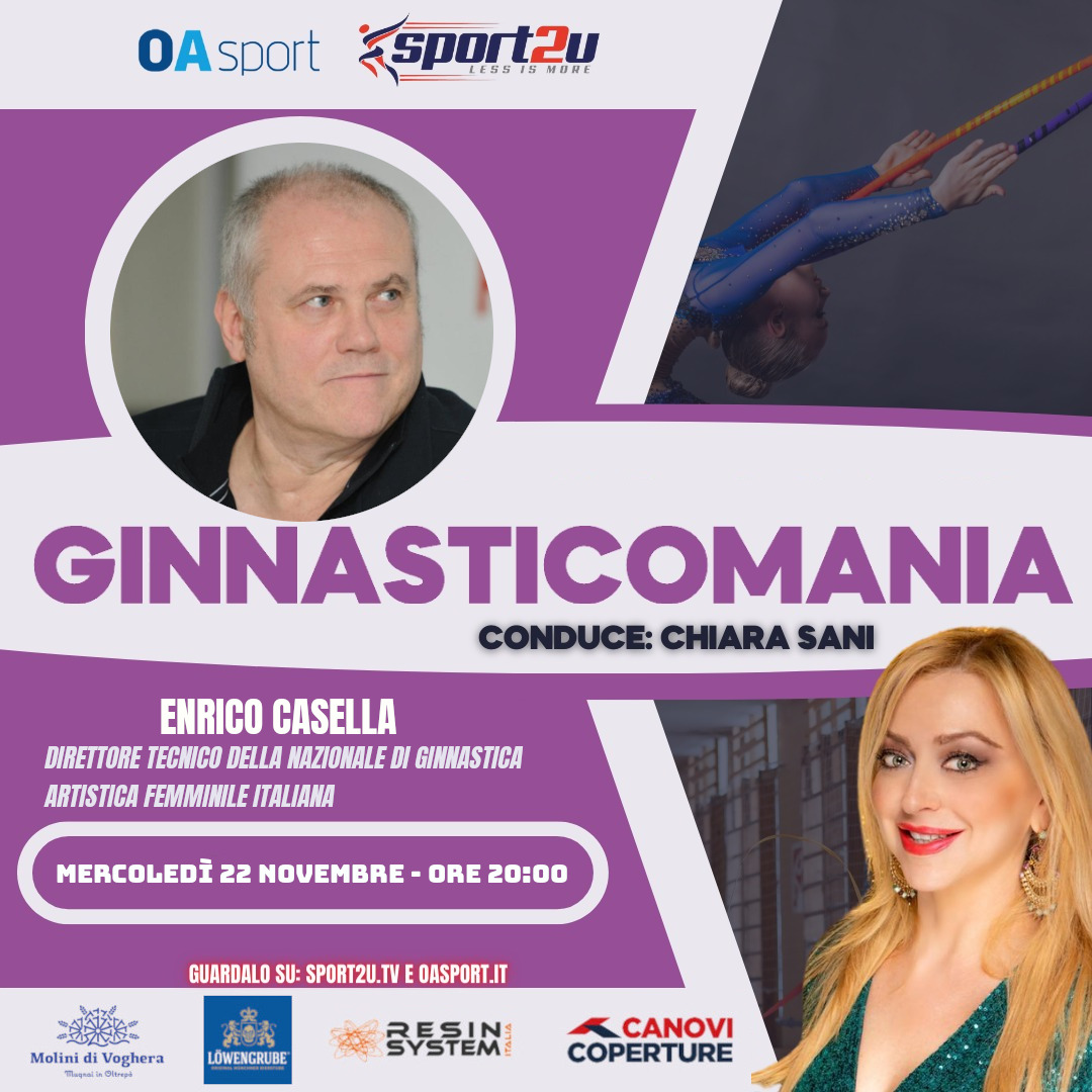 Enrico Casella, Direttore Tecnico della Nazionale di ginnastica artistica femminile italiana a Ginnasticomania 22.11.23