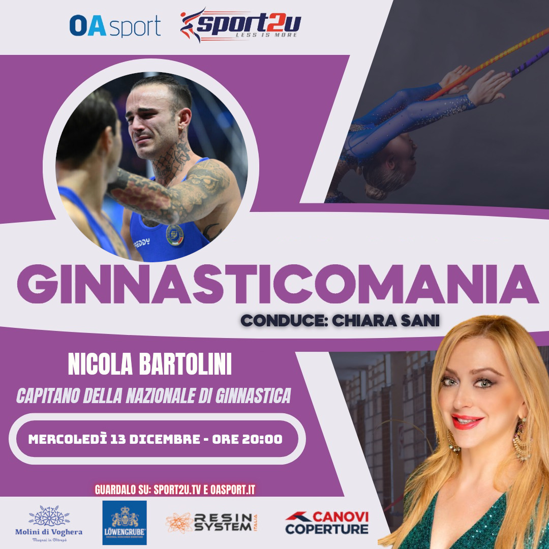 Nicola Bartolini: Capitano della Nazionale di Ginnastica a Ginnasticomania 13.12.23