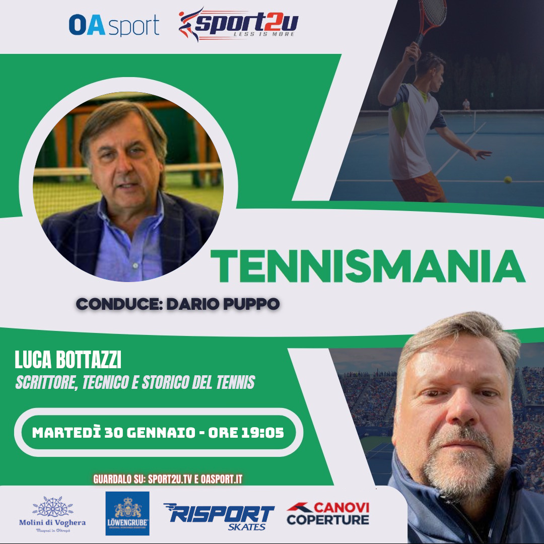 Luca Bottazzi: scrittore, tecnico e storico del tennis a TennisMania 30.01.24