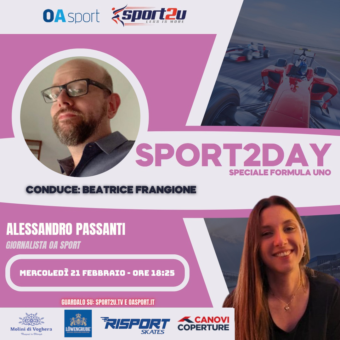 Alessandro Passanti, giornalista di OA Sport, a Sport2Day Speciale Formula Uno 21.02.24