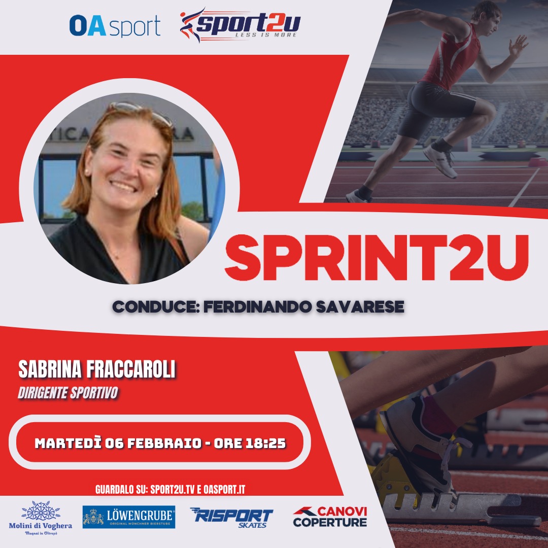 Sabrina Fraccaroli: dirigente sportivo, a Sprint2u 06.02.2024