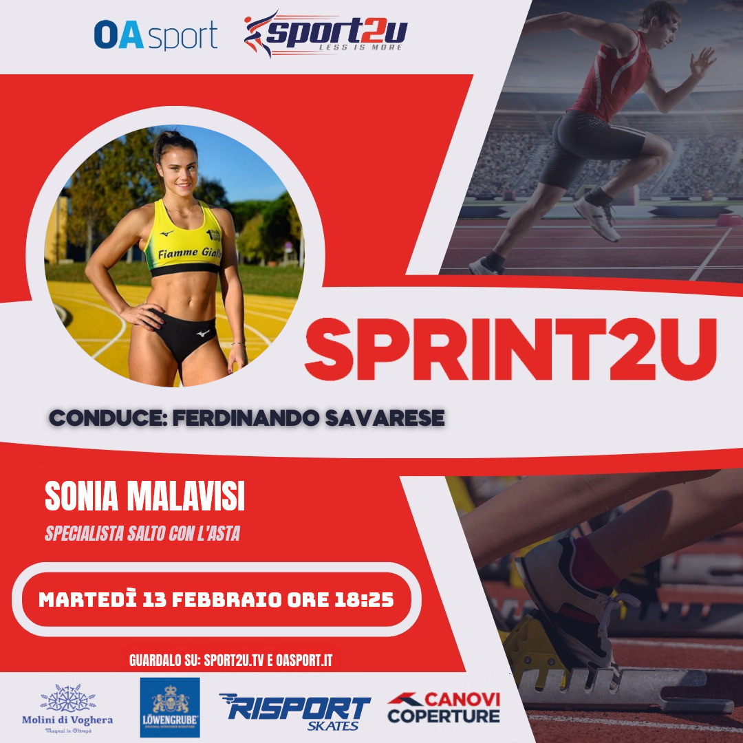 Sonia Malavisi: specialista salto con l’asta, a Sprint2u 13.02.2024