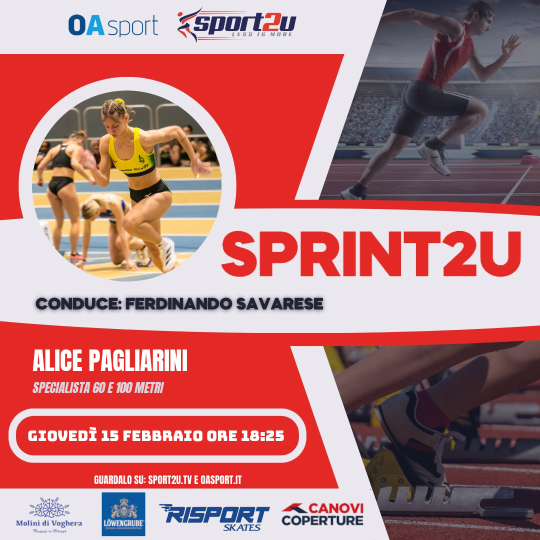 Alice Pagliarini: specialista 60 e 100 metri, a Sprint2u 15.02.2024